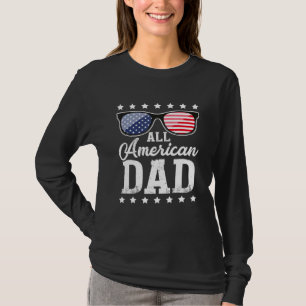 Mens All American Vater 4. Juli Vater Sonnenbrille T-Shirt