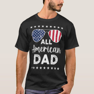 Mens All American Vater US Flag Sonnenbrille für M T-Shirt