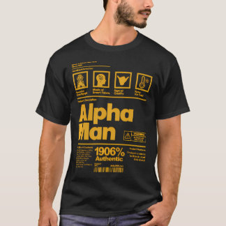 Mens Alpha African 1906 Brüderlichkeit Information T-Shirt