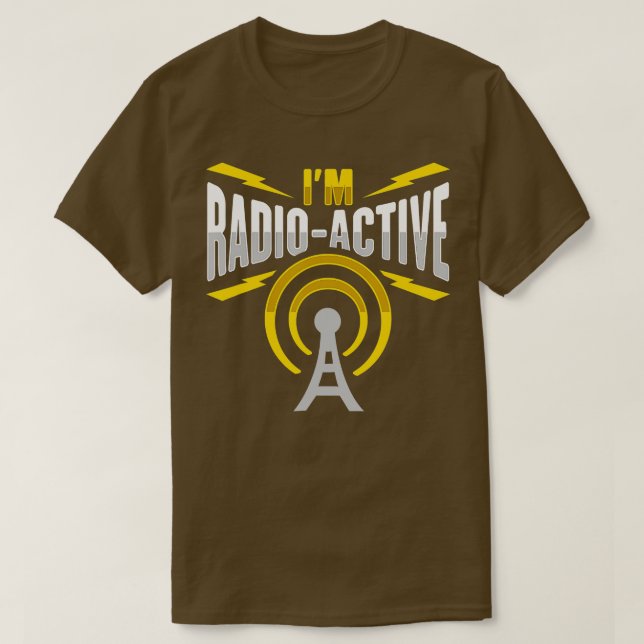 Mens Amateur Radio Im radioactive Design for Ham R T-Shirt (Design vorne)