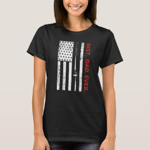 Mens American Flag Best Woodworker Vater je Faver T-Shirt
