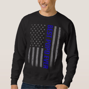 Mens American Flag Vater für Vatertag Bester Pop Sweatshirt