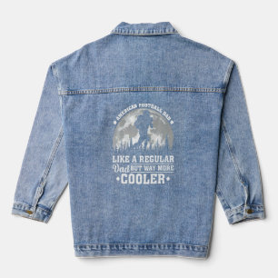Mens American Football Vater wie ein regelmäßiger Jeansjacke