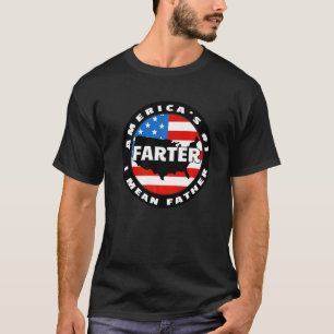 Mens America's 1 Farter I Gemein Father US Flag Va T-Shirt