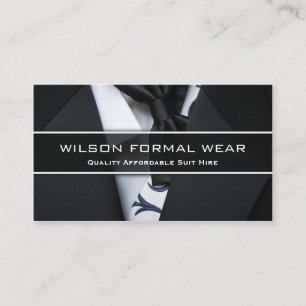 Mens Anzug Formal Wear, Foto Business Card Visitenkarte