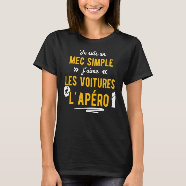Mens Apero Car Idea T-Shirt (Vorderseite)