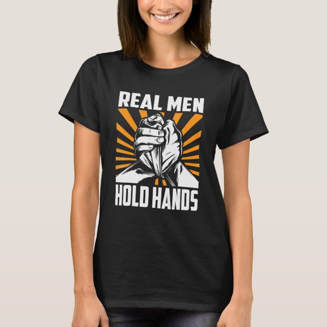 Mens Arm Wrestling & Hand Wrestling Designs For Ar T-Shirt (Vorderseite)