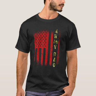 Mens Army Vater USA Flag US-Tag der Militärväter T-Shirt