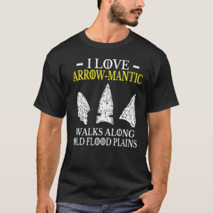 Mens Arrowhead Jäger Bogenschießen sammeln Arrow m T-Shirt