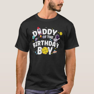 Mens Astronaut Space Thema Party Daddy der Birt T-Shirt