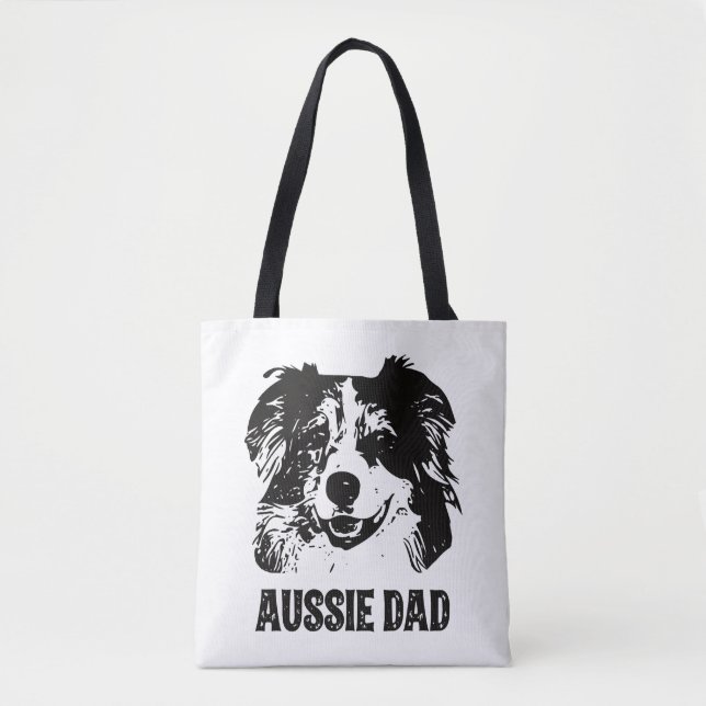 Mens Aussie Vater - Australian Shepherd Dog Vater (Vorderseite)