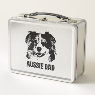 Mens Aussie Vater - Australian Shepherd Dog Vater Metall Brotdose