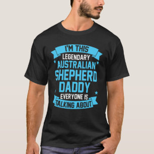 Mens Australian Shepherd Vater T-Shirt