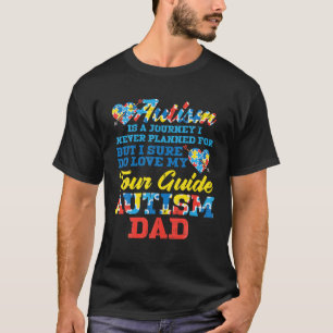 Mens Autism Journey Noch nie geplant Tour Guide Va T-Shirt