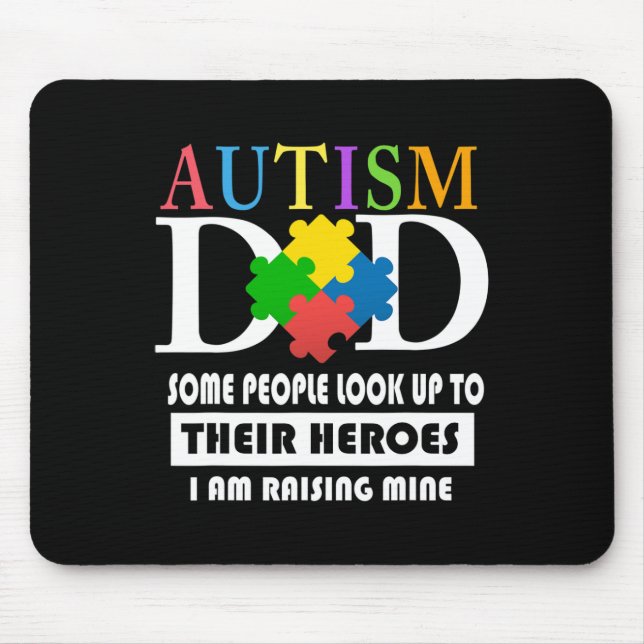 Mens Autism Vater Mousepad (Vorne)