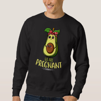 Mens Avocado Pregnancy Mamacado Schwangere Mutter Sweatshirt