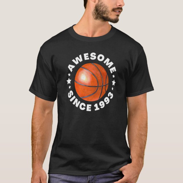 Mens Awesome since 1993 Baseball ball good player  T-Shirt (Vorderseite)