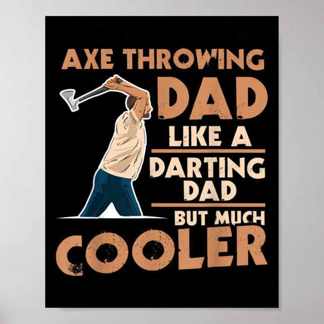 Mens Ax Throwing-Angebot für Ihren AX-Throwing-Vat Poster (Vorne)