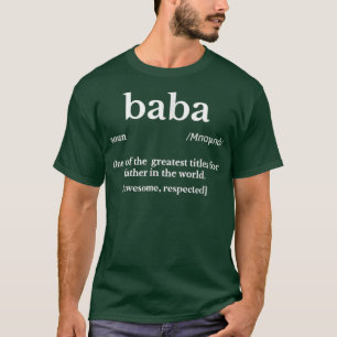 Mens Baba griechische Geschenke für Vater Väter Ta T-Shirt