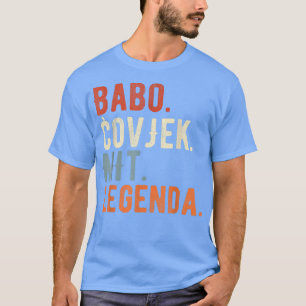 Mens Babo Bosnien Vater bosnischer Vater Bosna T-Shirt