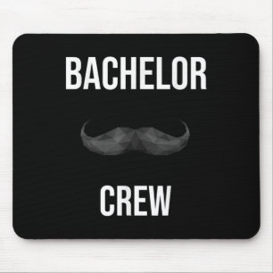 Mens Bachelor Crew Groom Bride Abend Bachelorett Mousepad