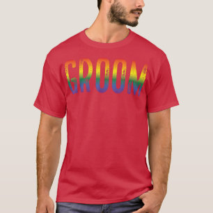 Mens Bachelor Party Groom Gay Pride Shirt