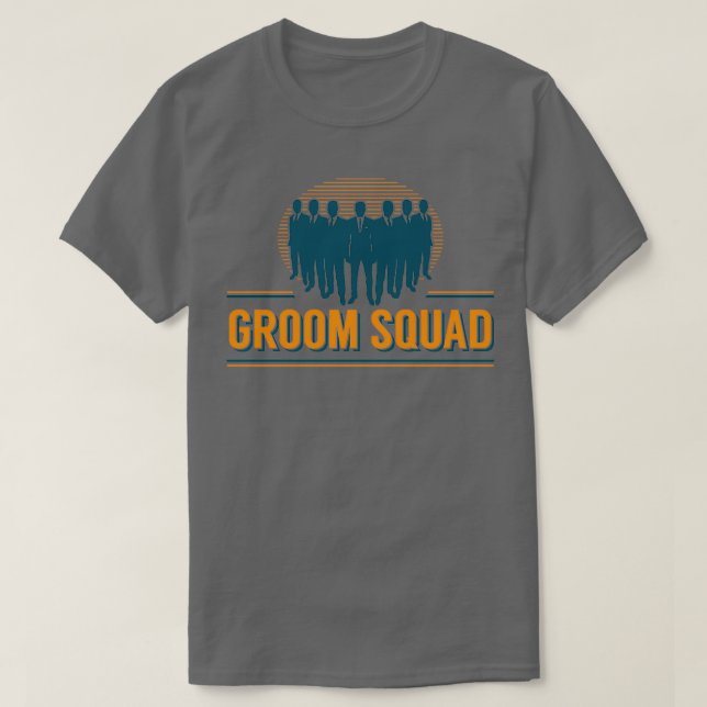 Mens Bachelor Party Groom Squad Trauzeuge Geschenk T-Shirt (Design vorne)