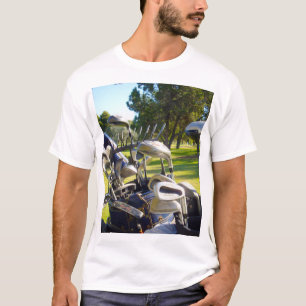 Mens Bag Golf Clubs T - Shirt, T-Shirt