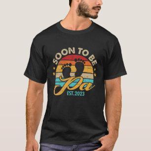 Mens bald auf Pa 2023 Vatertag zum ersten Mal Da T-Shirt
