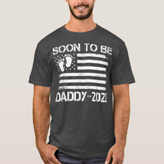 Mens bald Daddy Est T-Shirt