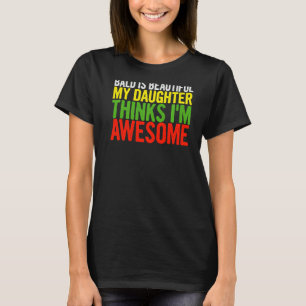 Mens Bald ist schön, dass meine Tochter denkt, Vat T-Shirt