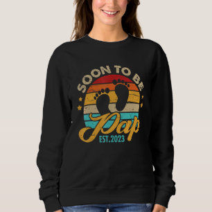 Mens bald Pap 2023 Vatertag erste Mal D Sweatshirt