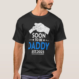 Mens bald Papa 2023 Vatertag zum ersten Mal T-Shirt