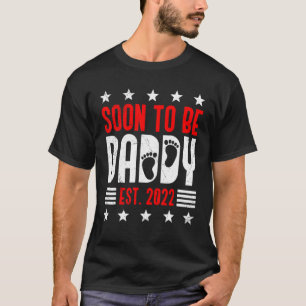 Mens bald Papa Expectant Vater 2022 T-Shirt