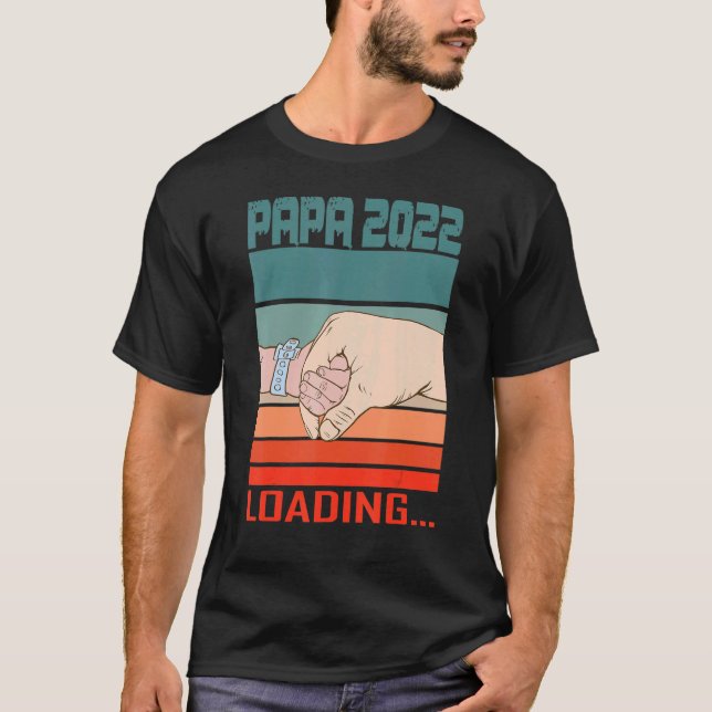 Mens bald Papdy Expectant Vater zu sein Papa 202 T-Shirt (Vorderseite)