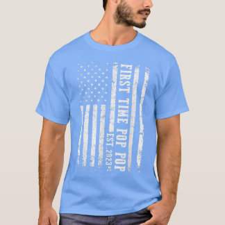 Mens bald Pop Pop Est 2023 Vintag Väter D T-Shirt