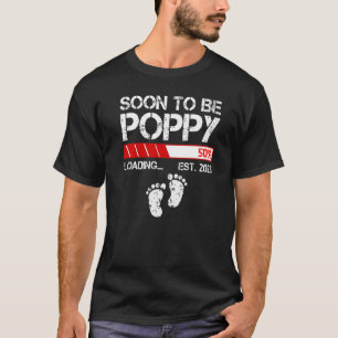 Mens bald Poppy Ende 2023 für Männer New Papa T-Shirt
