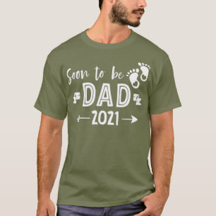 Mens bald Vater 2021 Funny Gift für T-Shirt