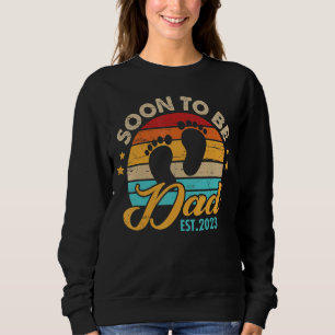 Mens bald Vater 2023 Vatertag erste Mal D Sweatshirt