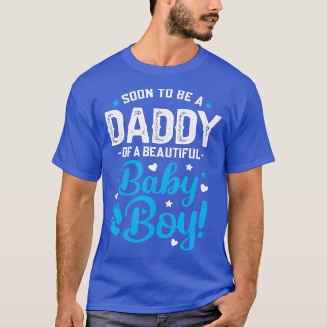 Mens bald Vater eines jungen Vaters sein T-Shirt (Vorderseite)