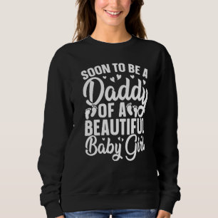 Mens bald Vater eines schönen kleinen Mädchens sei Sweatshirt