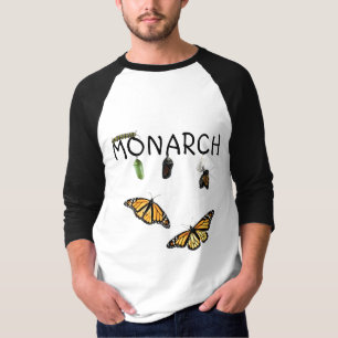 Mens Ball T-Shirt Monarch Life Cycle