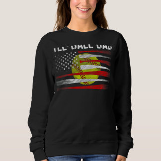 Mens Ball Vater Softball Vater Ball Daddy Vathers Sweatshirt