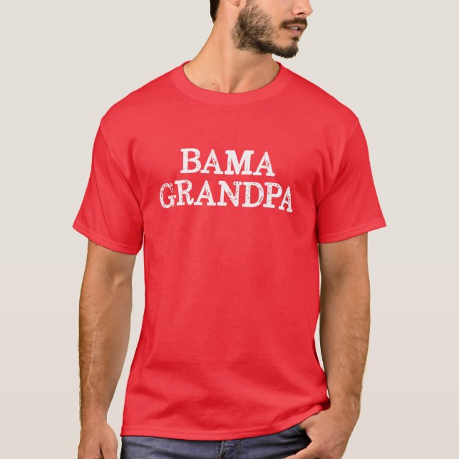 Mens Bama Grandpa Alabama Großvater T-Shirt (Vorderseite)