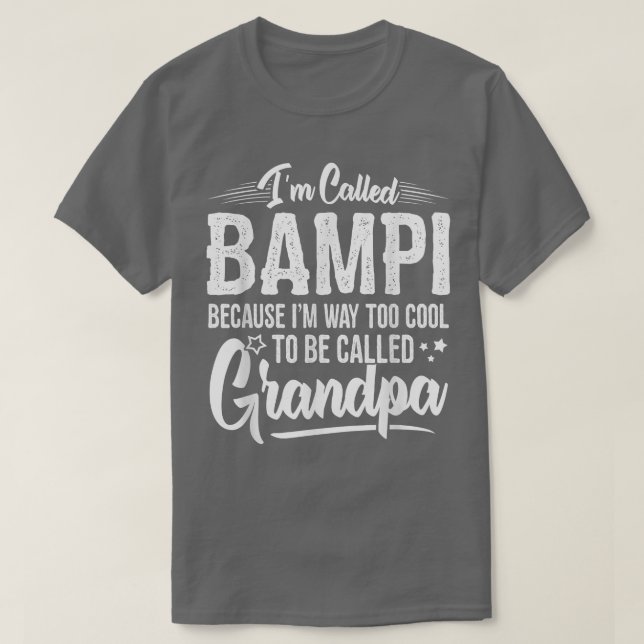 Mens Bampi Tee  from Grandchildren Funny Grandfath (Design vorne)