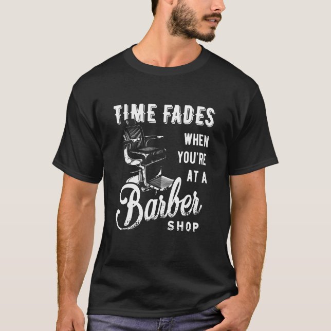 Mens Barber Hairstyle  Coiffeur Haircut Beard Barb T-Shirt (Vorderseite)