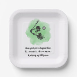 Men's Baseball Hitting 50th Birthday Pappteller