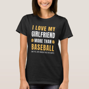 Mens Baseball Player Boyfriend Coach Baseball Fan T-Shirt