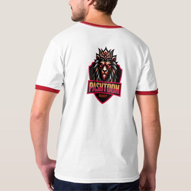 Men's Basic Ringer T-Shirt afghan (Rückseite)