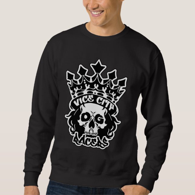 Men's Basic Sweatshirt w/ King Skull Logo (Vorderseite)